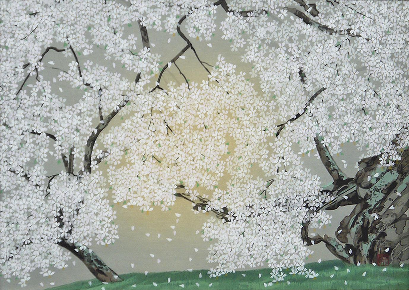 醍醐寺三宝院枝垂櫻吹雪 | ｜正光画廊